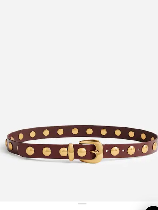 Madewell Accessories - Madewell Brown Gold Studded Belt